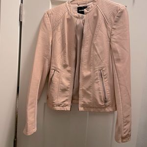 Express blush pleather jacket